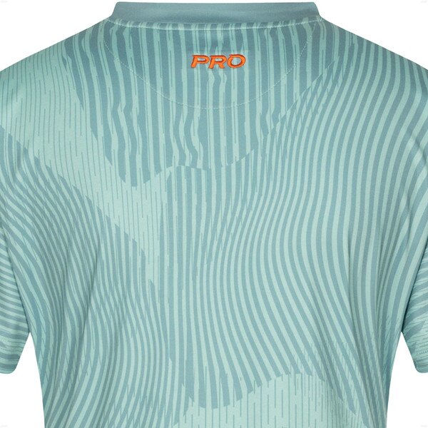 Butterfly Kariya Lady Shirt - Sky-Grey - Back - Close-Up